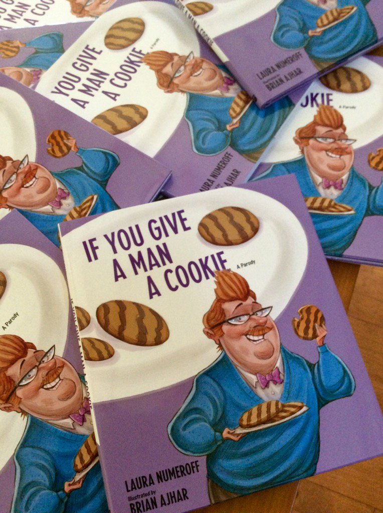 AjharArt's tweet photo. #bookalert #outsoon #aparody #ifyougiveamanacookie #bestsellingauthor #lauranumeroff  #Illustrator #ajharart https://t.co/cE3GZsNegO