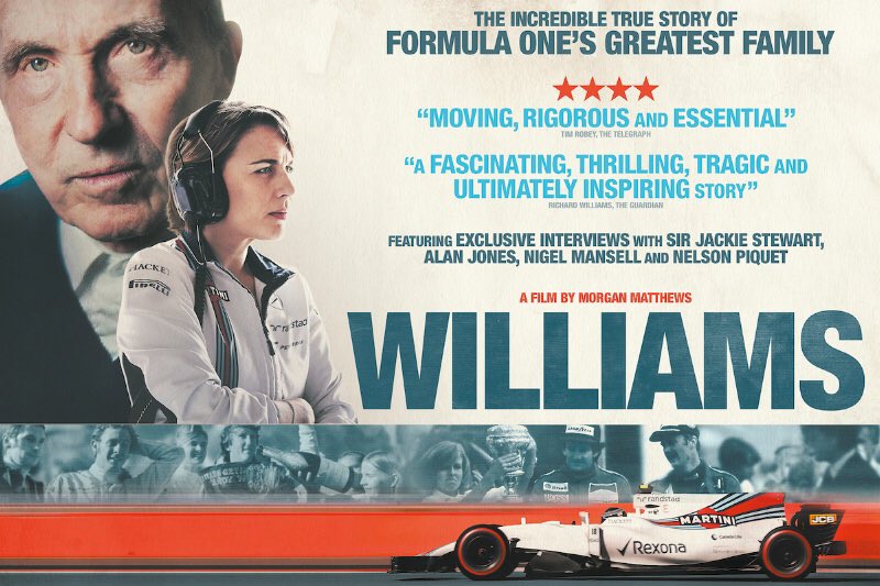 DumleKogbara's tweet photo. Superb #WilliamsFilm @CurzonBbury Extraordinary personalities. Two remarkable ladies. Poignant perspectives on ecstasy &amp; agony in #Formula1 https://t.co/IC90JyBTNR