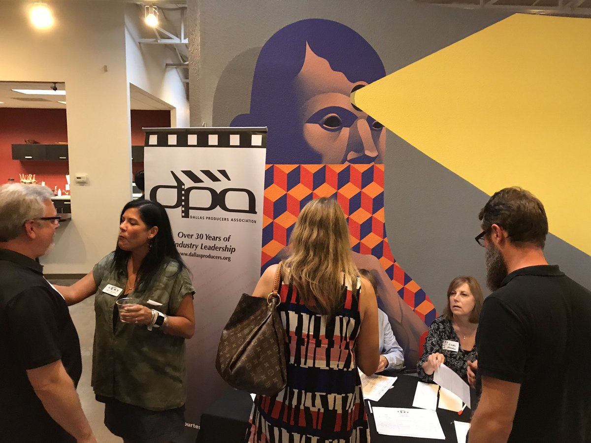 DallasCommish's tweet photo. Great crowd at the Mega Industry Mixer @IdeaMan_Studios hosted by @dallasproducers @wifdallas &amp; #TAMMP!
#dallasfilm #filmdallas #filmtexas https://t.co/3hOInJz8T7