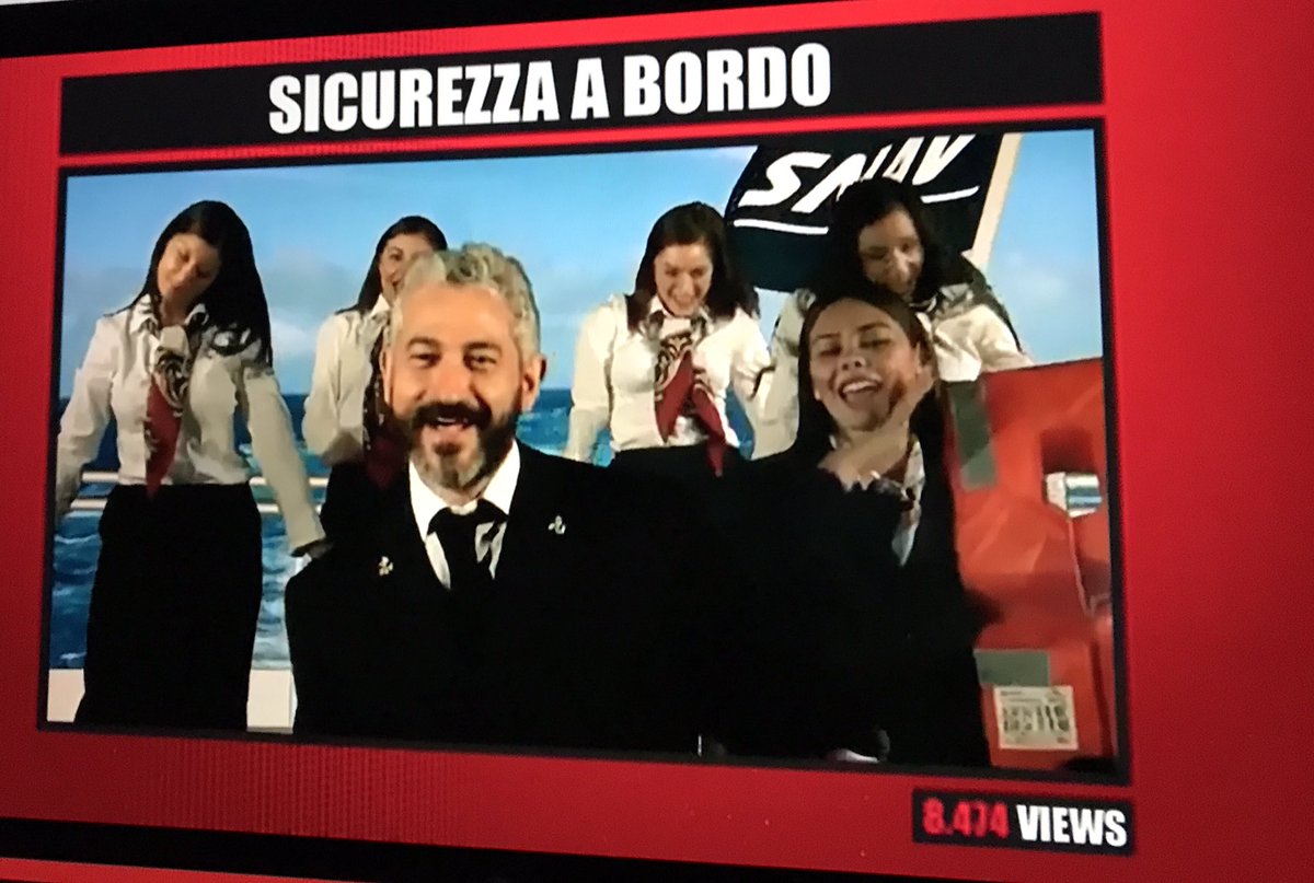 Andrea_Radic's tweet photo. Il video di @DoesntMatterPod sulla sicurezza sulle navi #Snav è un pezzo da #cineteca 👏👏👏 #guadatelo 🤗🤗🤗 https://t.co/F23k5bjCFy