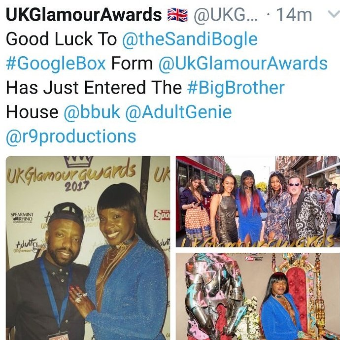 r9productions's tweet photo. Rockynine Forbes with our close friend
Celebrity big brother Contestant @SandiBogle hosting @UKGlamourAwards @AdultGenie @bbuk @BBBots https://t.co/GZvRD01RH1