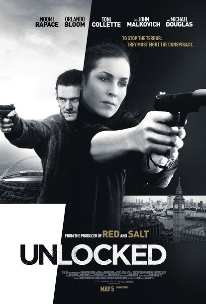 2017『Unlocked』韓国『スパイゲーム』として9月公開 ポスター オーランド・ブルーム ノオミ・ラパス 日本公開未定9월 개봉 영화"스파이 게임"포스터...