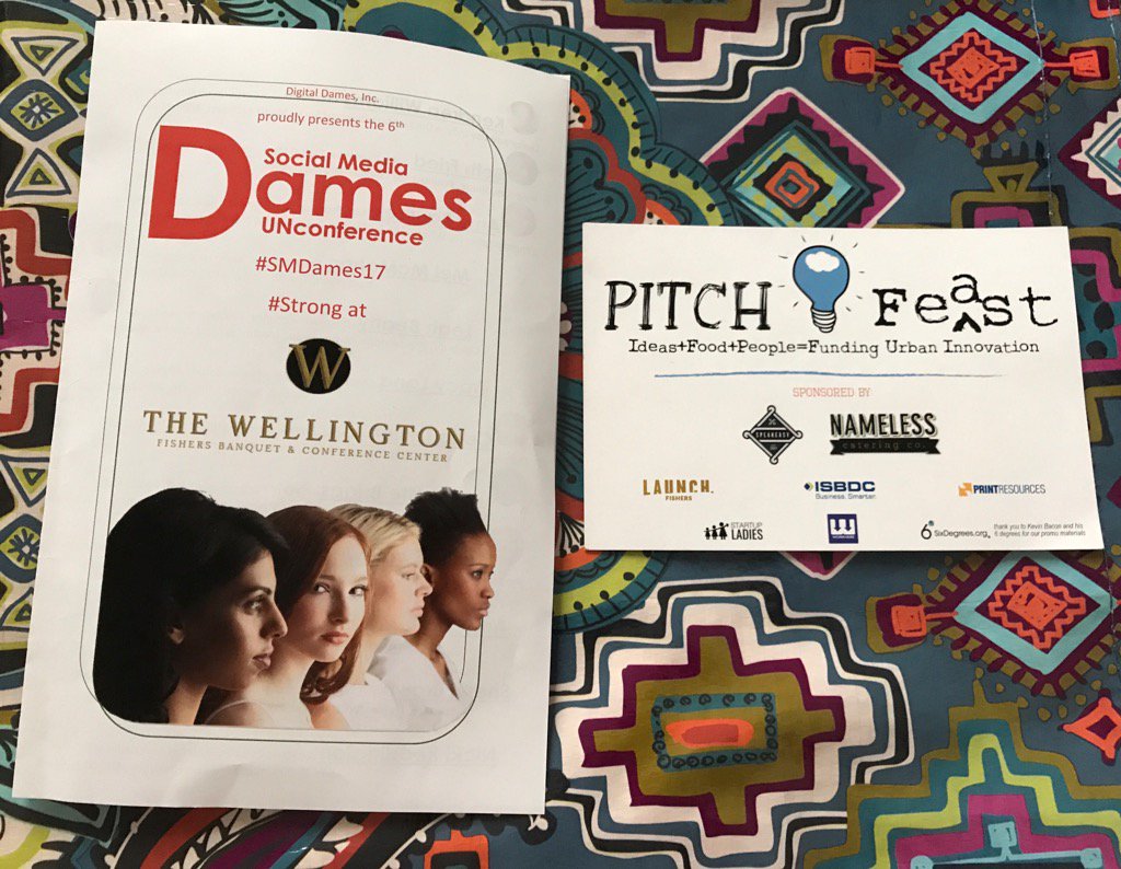 ErinLAlbert's tweet photo. Six degrees of @kevinbacon @PitchFeast awesomeness today at #SMDames17 #strong! cc @AmyStark https://t.co/x01dX6ck66