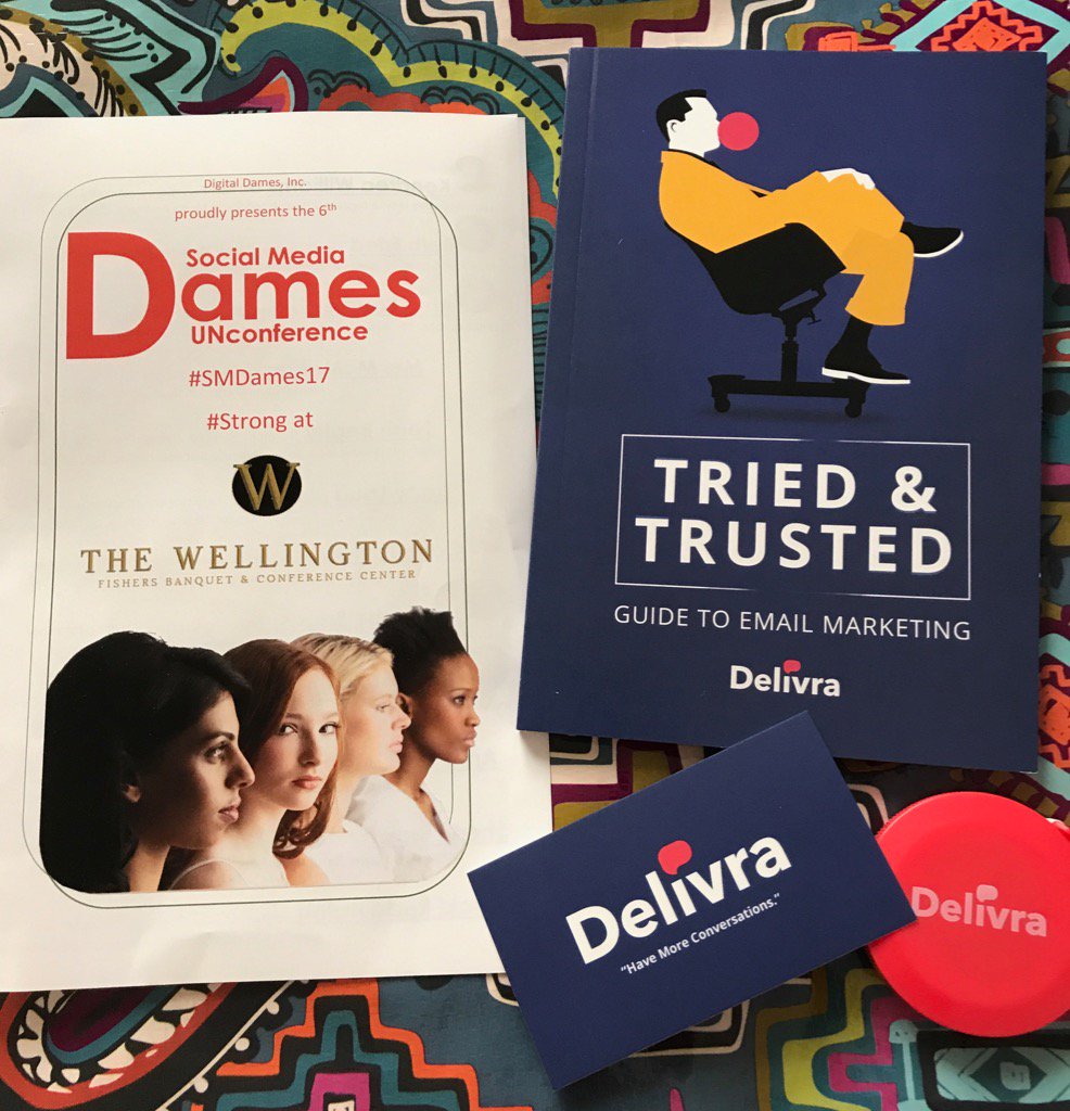 ErinLAlbert's tweet photo. Thank you, @bethfried &amp; Delivera for the book &amp; ruler today. You rule! cc @AmyStark #SMDames17 #swag https://t.co/jrxx4qAsw9