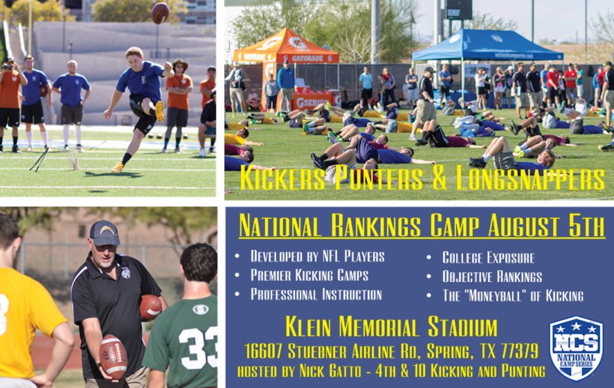 michaeljhusted's tweet photo. calling all specialists if you want to get fairly &amp; objectively ranked then plan on attending 1 of these 3 camps coming up #THEcampseries https://t.co/B8PF8U1Z2R