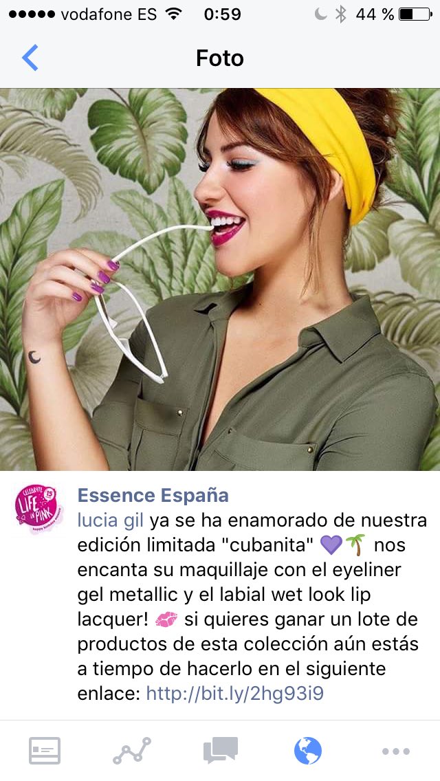 LuciaGil_Gil's tweet photo. Todavía estás a tiempo de participar @essence_DE @essencemakeup #liveinpink https://t.co/hWrkDeYOM1