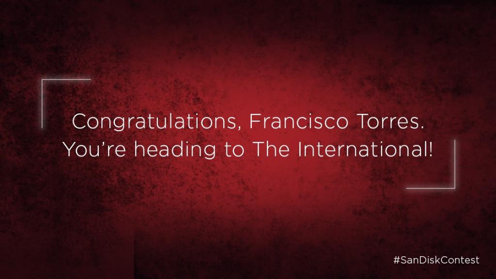 wd_black's tweet image. .@DropYouLikeBass I hope you’re ready to cheer on @EvilGeniuses because you’re going to #TI7! Thanks for participating in #SanDiskContest.