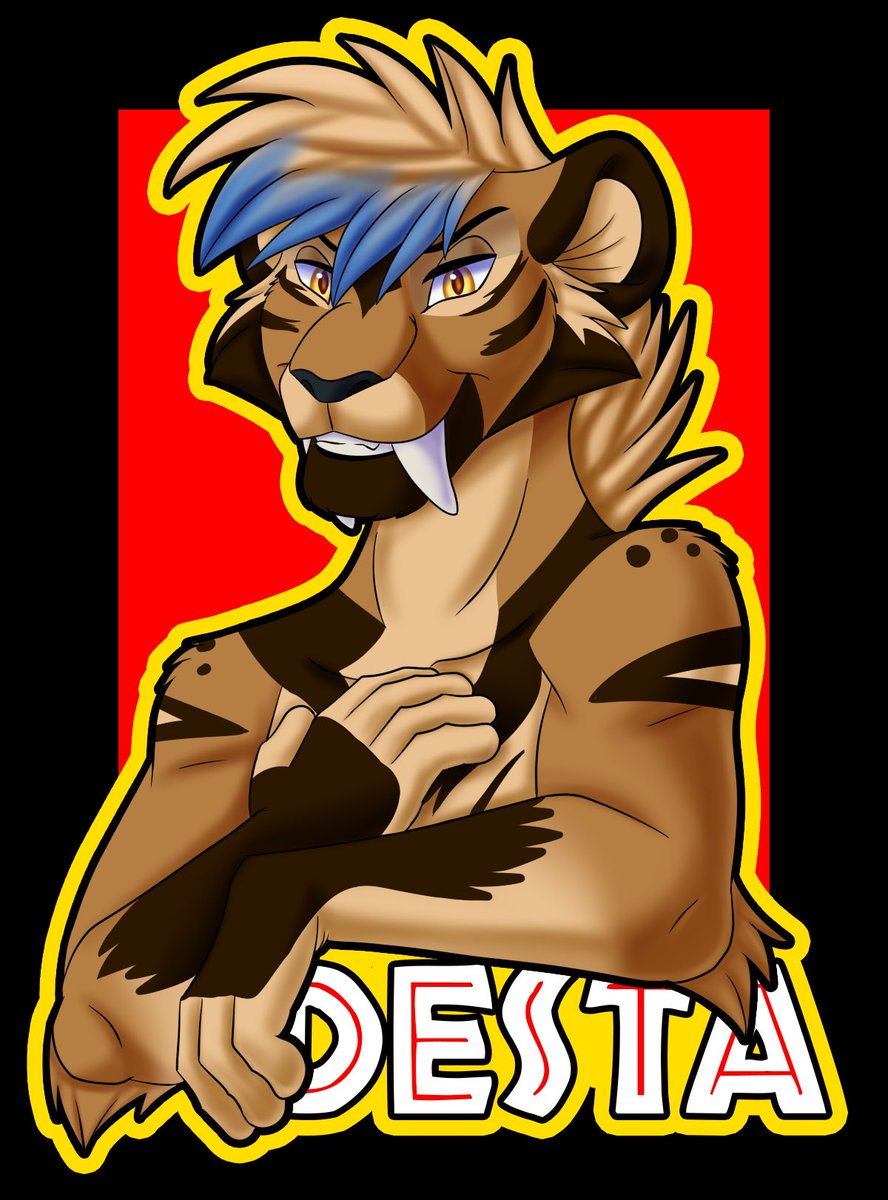 SirkusArt's tweet photo. Badge for the super awesome @Paw_To_Press !! https://t.co/B0SzM79jzC