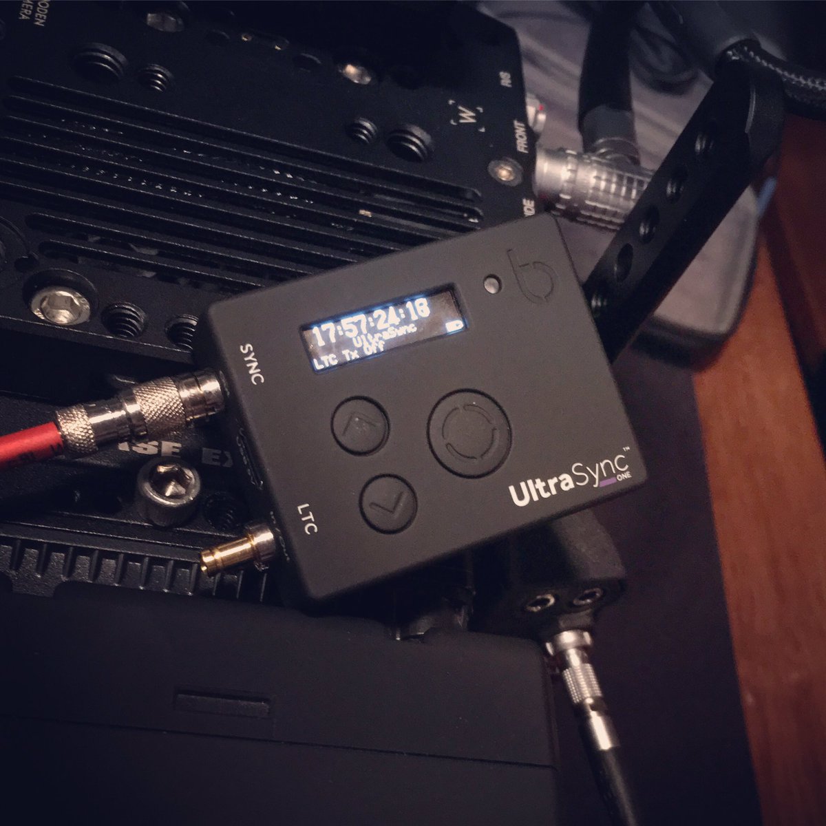 JarekZabczynski's tweet image. Time code made easy, finally. Took long enough. #timecodesystems #ultrasyncone #red #reddigitalcinema