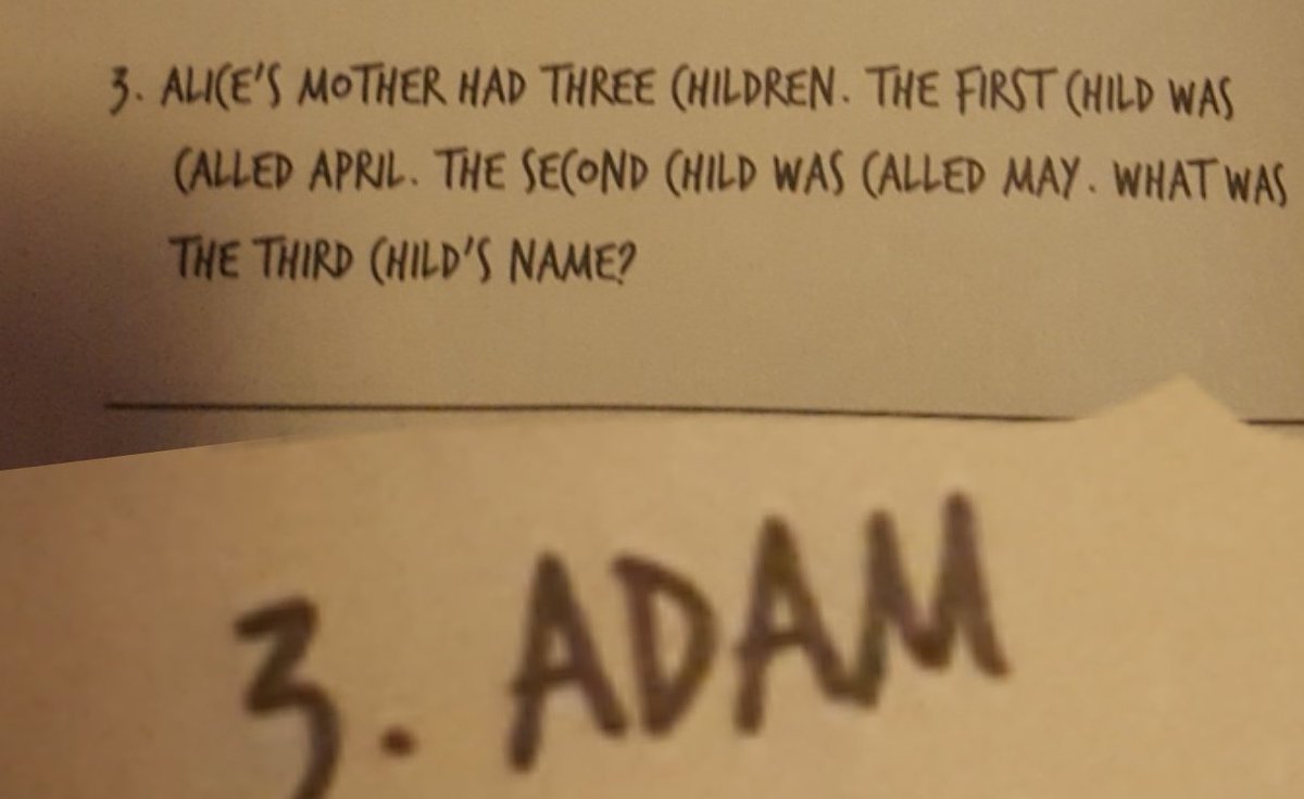 Princesstayler9's tweet photo. @PointlessBlog #pointlessbook3 Dying at this answer in the back. Alice who? Haha Love you Alfie. https://t.co/eGo9UU3yZI