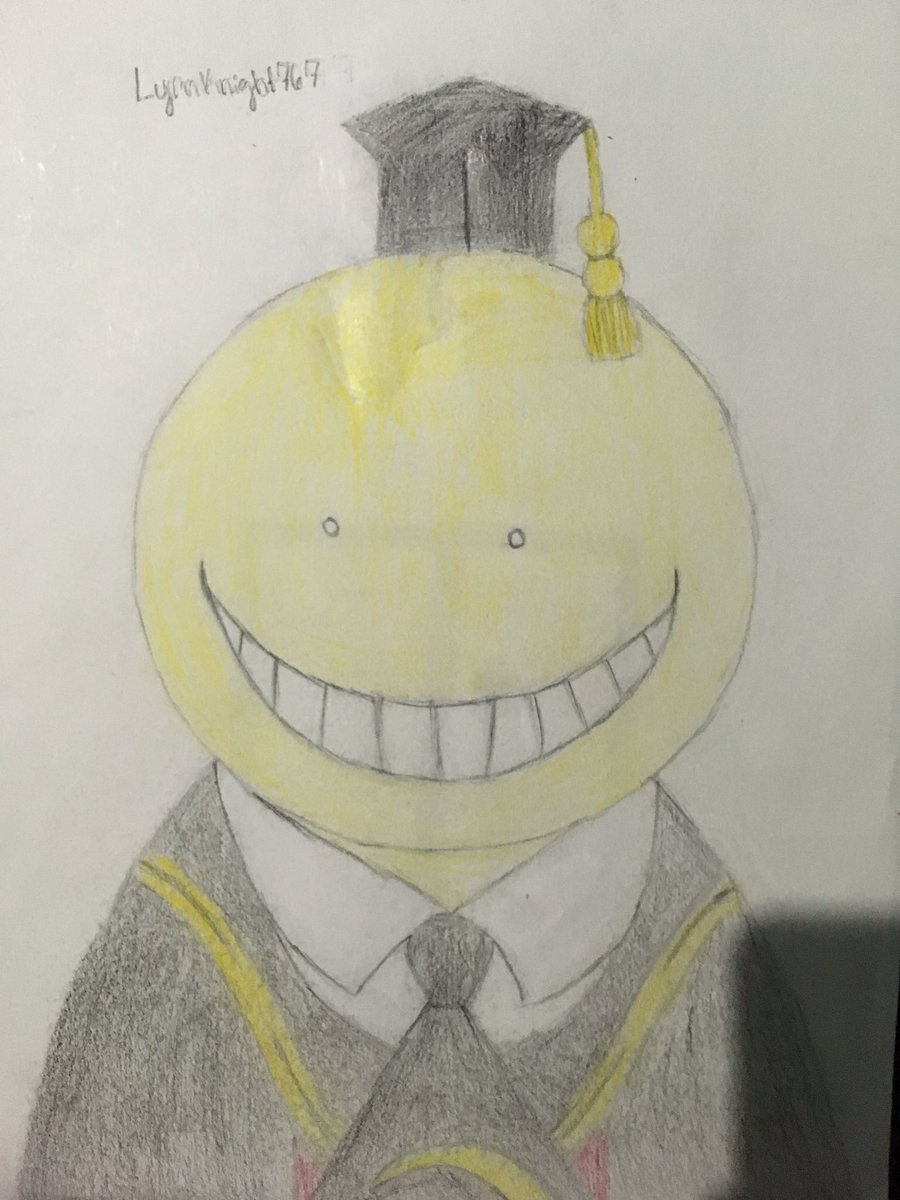 Lunar765's tweet photo. @TheAn1meMan @Lost_Pause_  I drew Korosensei awhile back and decided to post it on Twitter. https://t.co/BhhMUMspb8