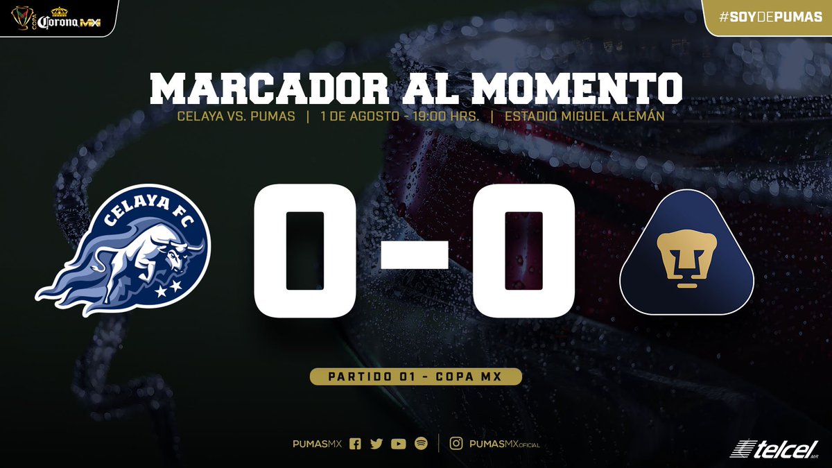 PumasMX's tweet photo. 10' @TorosCelayaCD 0-0 Pumas
#PorTiUniversidad https://t.co/0w687cwZC2