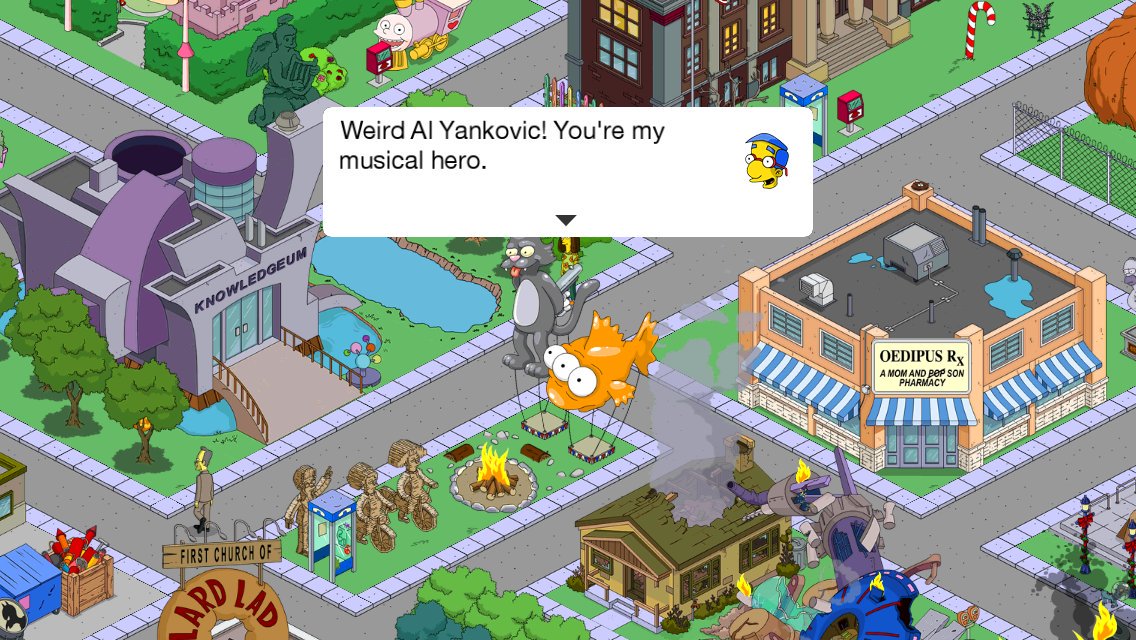 alyankovic's tweet photo. Aww!  Thanks, Milhouse. https://t.co/uuJTARmE76