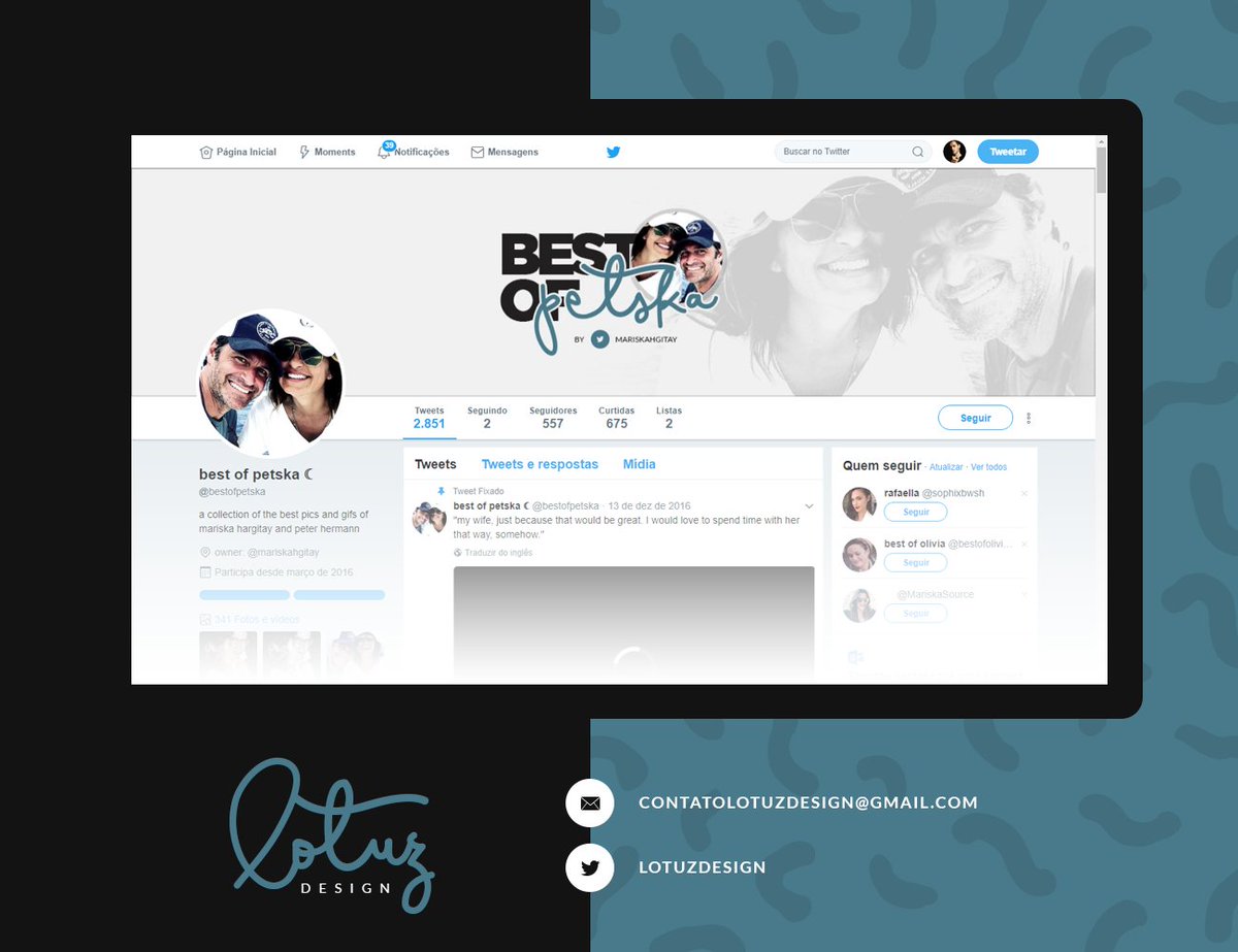 LotuzDesign's tweet photo. • Personalização de Twitter para o Best Of Petska • https://t.co/cAfE9xrsY2