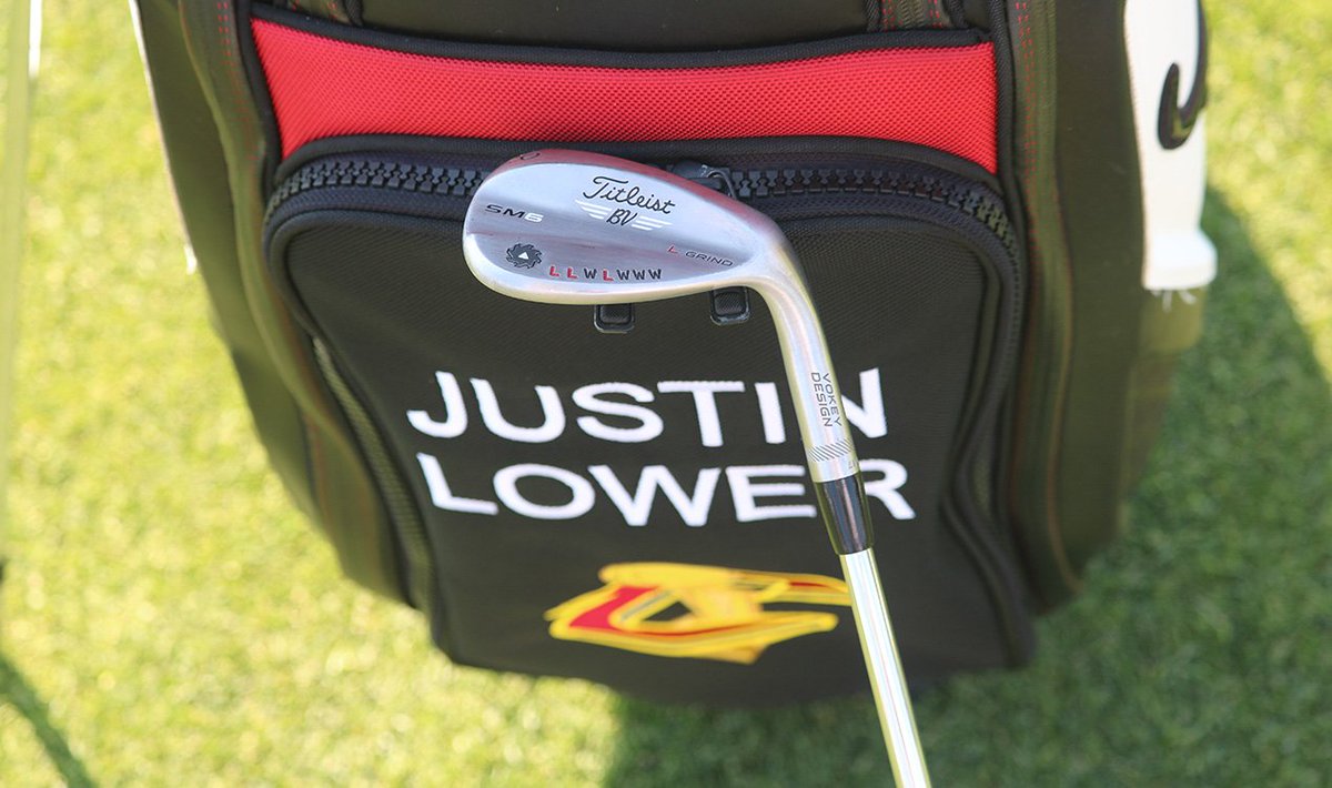 Look closely at the engraved wedge. 

<a href="/cavs/">Cleveland Cavaliers</a> fan Justin Lower (<a href="/justinlower_1/">Justin Lower</a>) is having some fun in enemy territory this week. ⛳️ 🏀