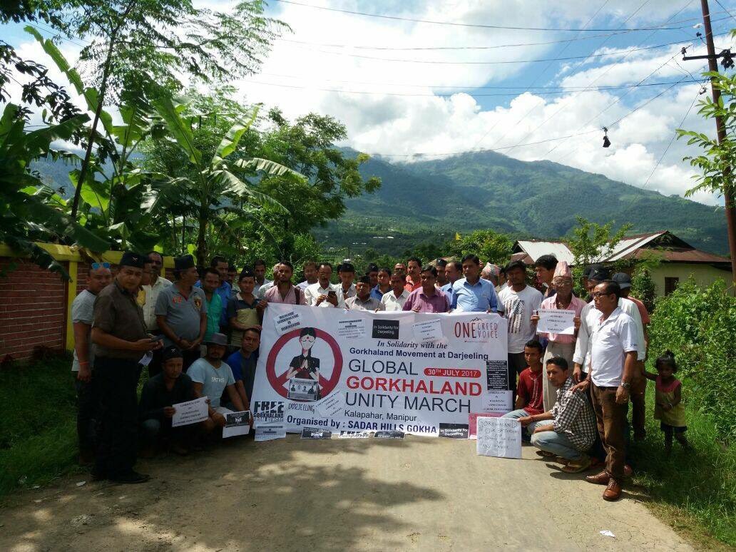 GorkhalandUtd's tweet photo. #GlobalGorkhalandUnityMarch #Kalapahar, #Manipur was a peaceful Gathering with homage to the Martyrs #Gorkhaland #StayStrongDarjeeling https://t.co/6KU0VS5Zlg