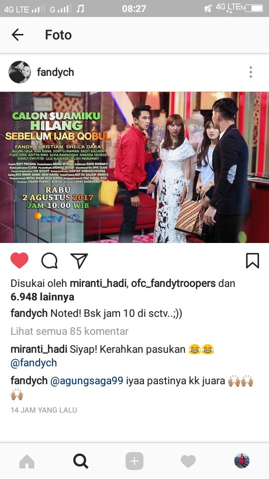 Don't miss it troops! <a href="/fandychristian/">Fandy Christian</a>