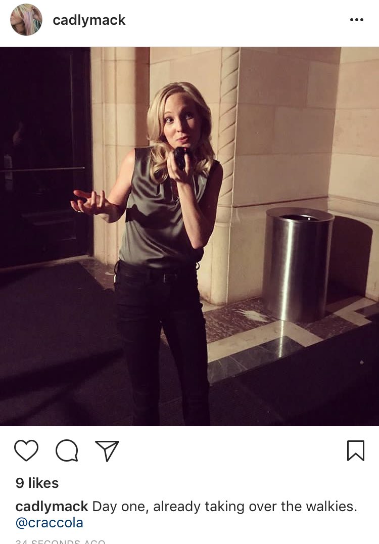 klarolinemag's tweet photo. FINALLY! We see @CandiceAccola on set! #theoriginals https://t.co/bTRfNZFyCG