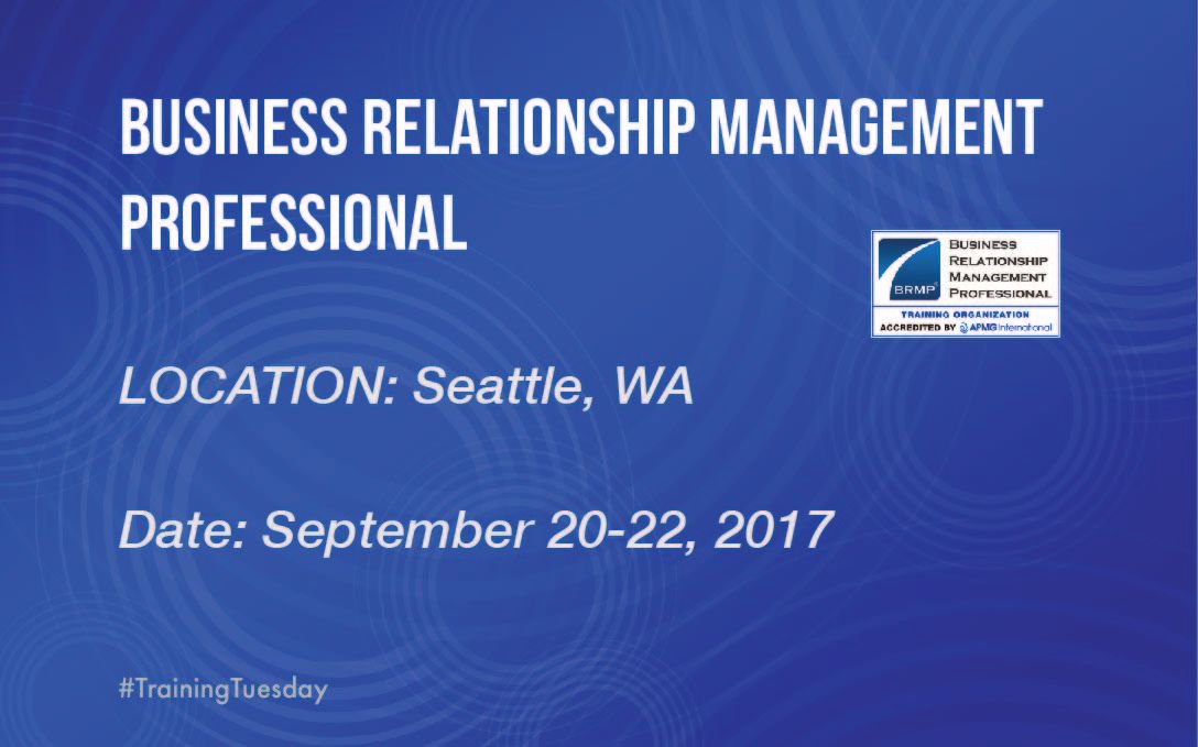 #TrainingTuesday We will be hosting a BRMP course in Seattle, WA Sept. 20-22, 2017. For more info: buff.ly/2uCmYE2