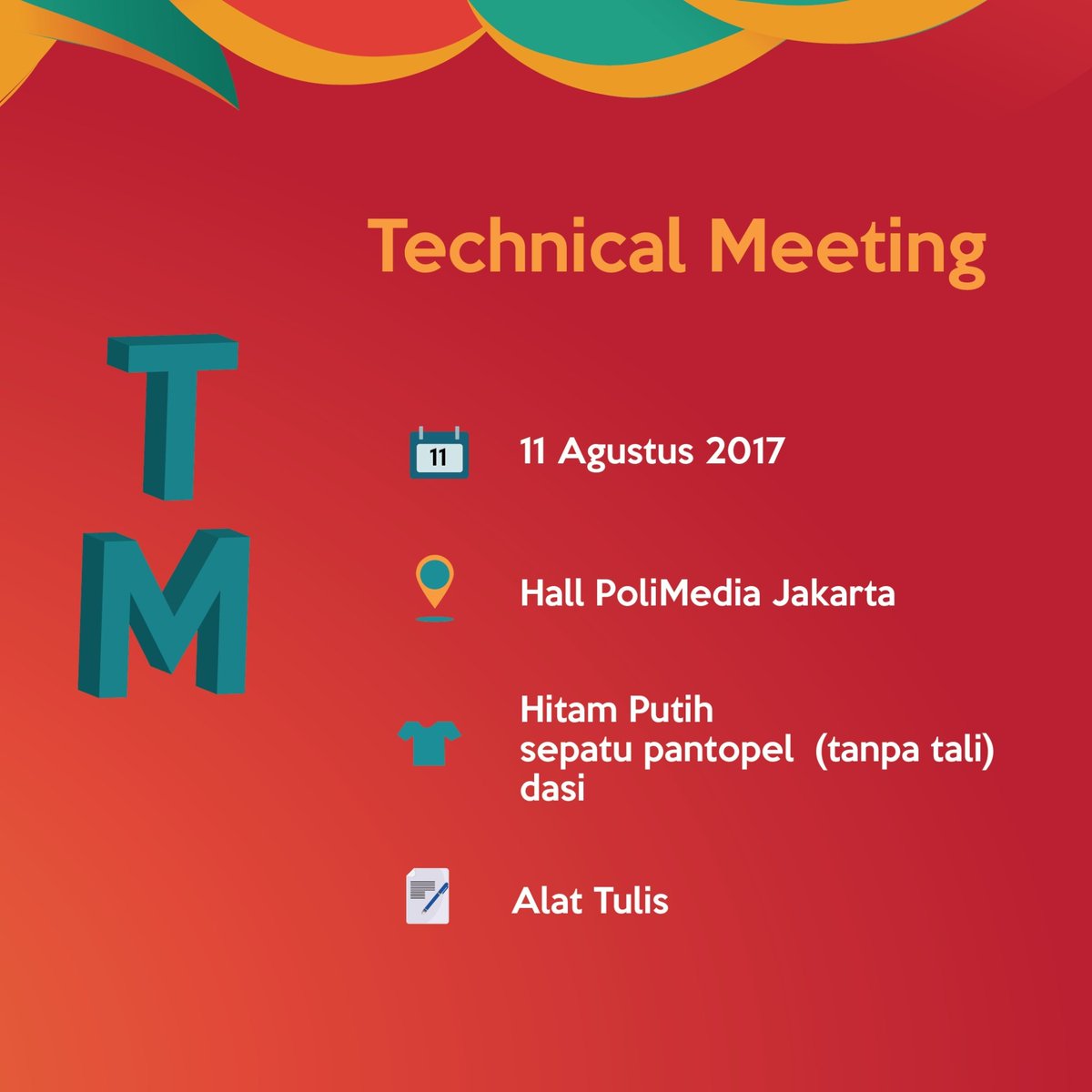 Halo Calon Kreator Muda! Ini info mengenai Technical Meeting nya yah! Selengkapnya ada di instagram atau reply tweet ini! 😊😊