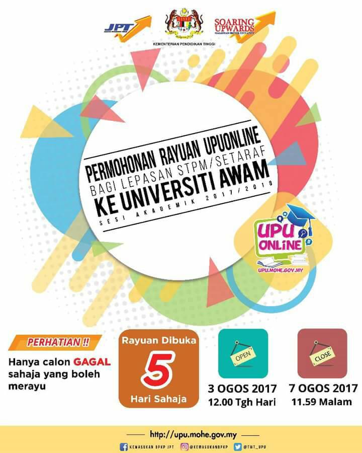 umpsamalaysia's tweet photo. #BPASHARING
#UMPFIRSTCHOICE

PERMOHONAN RAYUAN ONLINE BAGI LEPASAN STPM/SETARAF KE UNIVERSITI AWAM.

P/S : RAYUAN DIBUKA 5 HARI SAHAJA. https://t.co/ZdcSzFslUW