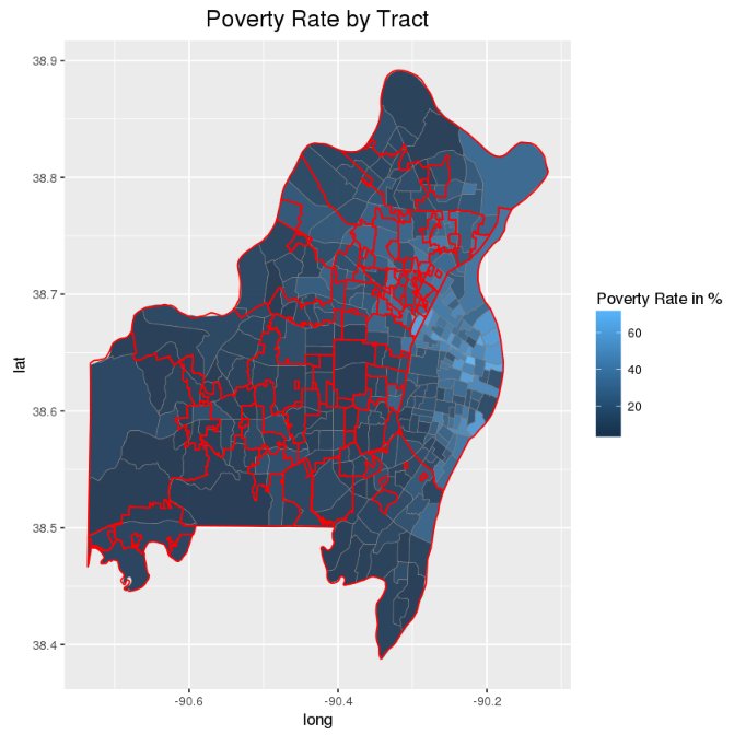 mappingSTL's tweet image. Poverty rate by census tract with municipality borders. Data - Food Access Research Atlas ers.usda.gov/data-products/…