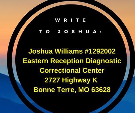 BLMChi's tweet image. Darren Wilson killed Mike Brown, yet he is free &amp;amp; Josh is serving an 8 year sentence for protesting. Write to Josh #BlackAugust2017