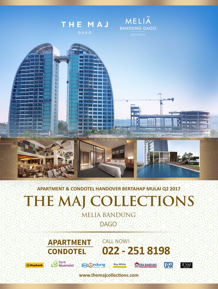 Dapatkan hunian premium Anda hanya di "The MAJ Dago" 

Info : 022 - 2518198

#TheMAJDago
#Bandung