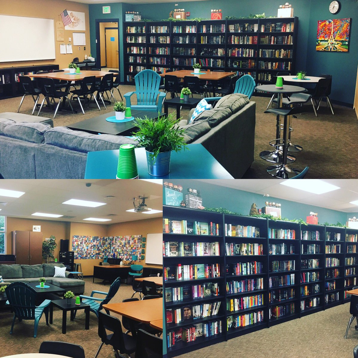 MY NEW CLASSROOM IS ALMOST DONE! 😍 #ClassroomDecor #FlexSeating #EnglishClassroom #HighSchoolClassroom #aplitchat #nctechat