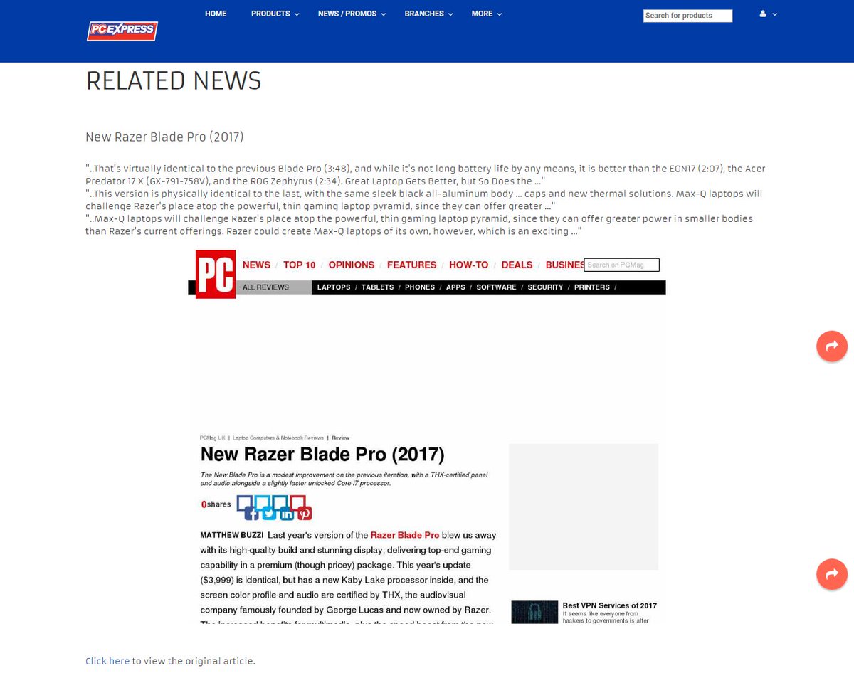 PCExpressPH's tweet image. Trending News!!!
New Razer Blade Pro (2017)
news.pcx.com.ph/29701/3467634/…