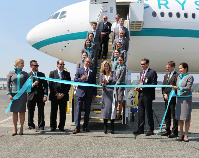 TTGMedia's tweet photo. Crystal AirCruises welcomes first aircraft https://t.co/eRMFiP9J17 https://t.co/BRLNXXTr4s