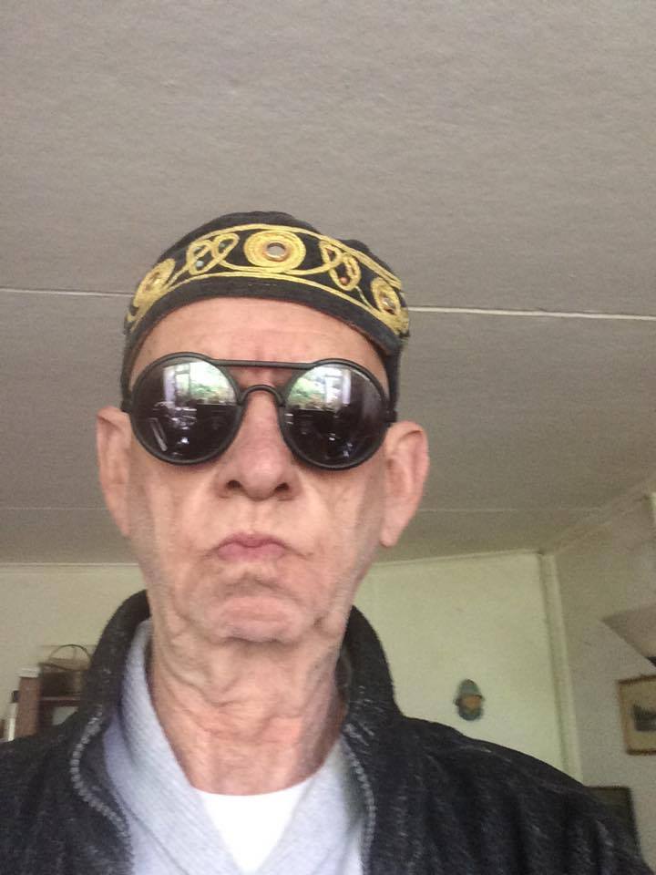 Four weeks into chemo so I shaved my head. And then found a nice hat. Am feeling very hip now.