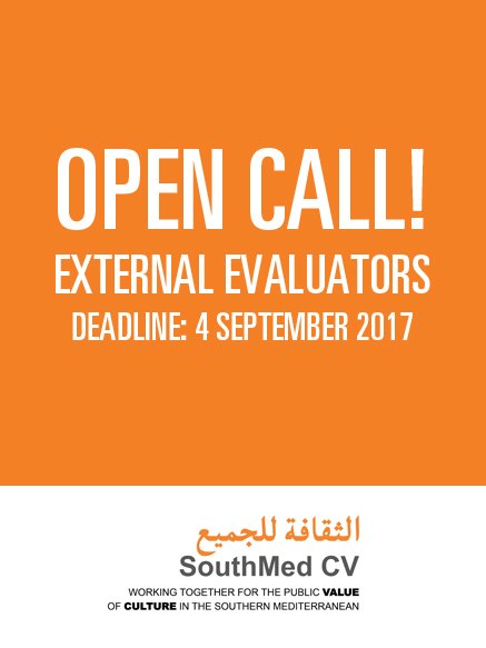 OPEN CALL FOR EXTERNAL EVALUATORS
deadline for application: 4 september 2017
more: smedcv.net/documents/ToR_…
