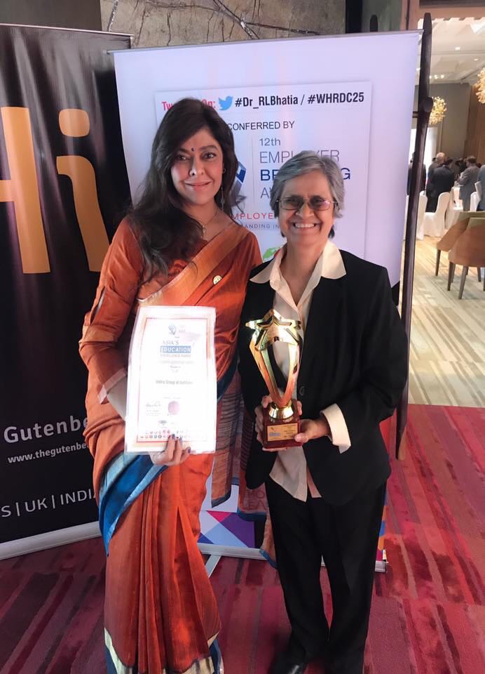 INDIRASCHOOL's tweet photo. Indira Group of Institutes,Pune received the 'Education Leadership Award' at "CMO ASIA-Asia's Education Excellence Awards 2017" in Singapore https://t.co/M9bGibmkC2