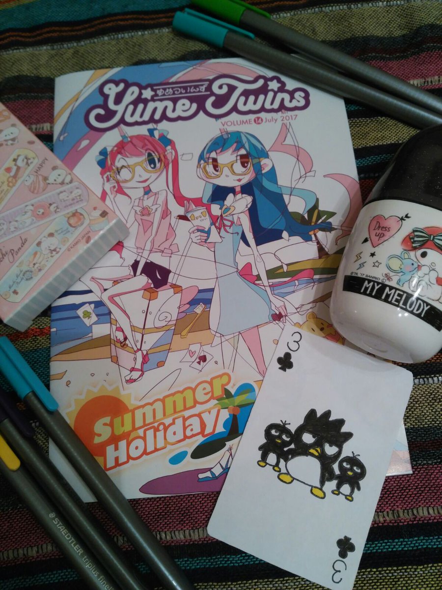 andreahr95's tweet photo. My entry for the #YUMETWINS contest #KAWAIICARDS #Badtzmaru #Sanrio https://t.co/5RO8vZJrIp