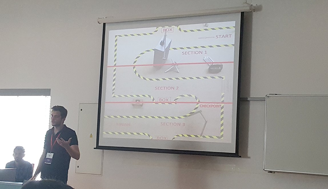Construct a lift cart that makes it by itself through the track and picks things up. Our YSoft be3D eDee solution will help! #EBEC2017 #3DP