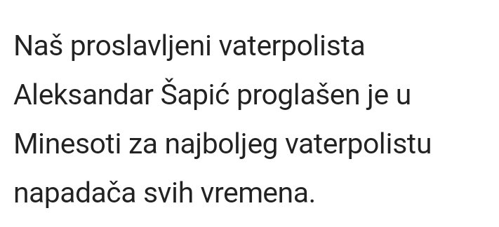 VestiOnLine's tweet image. #vestisport #Šapić #vaterpolo #nagrada