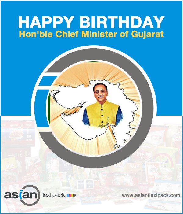 asianflexible's tweet photo. Happy Birthday Shree Vijay Rupani( Hon'ble CM of Gujarat)
#asian #flexi #pack #flexipackaging #flexipack #packing #Gujarat https://t.co/onjiD07ZC0