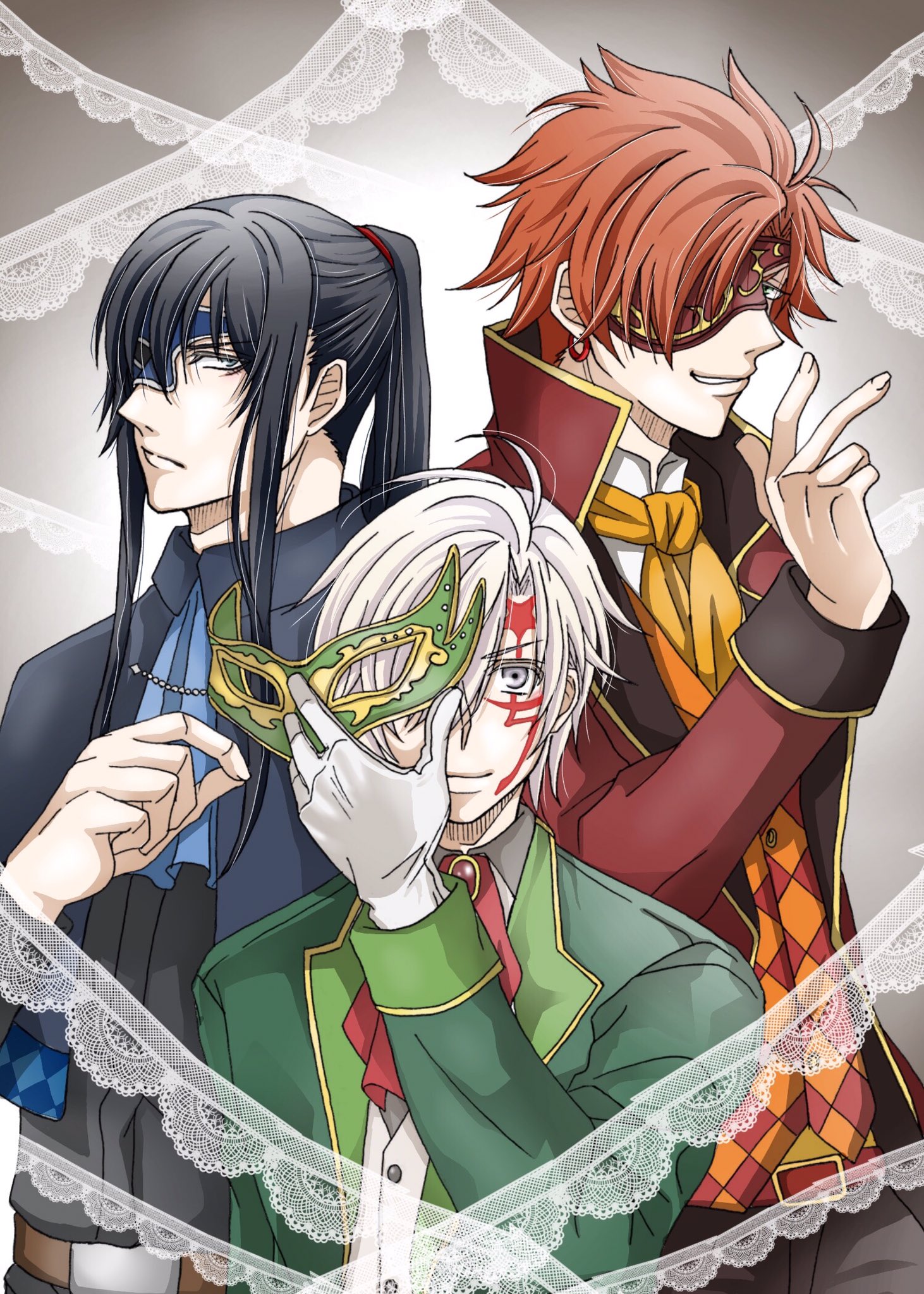 憂 ゆう 1 29ビッグサイト 半年間放置したやつやっと塗りました ﾟ ﾟ W ﾟ ﾟ D Gray Man Hallow Masquerade うたプリのマスカレイドミラージュ構図お借りしてみた 反転しただけ イラスト集に多分入れます T Co Vp3hhmxl0u Twitter