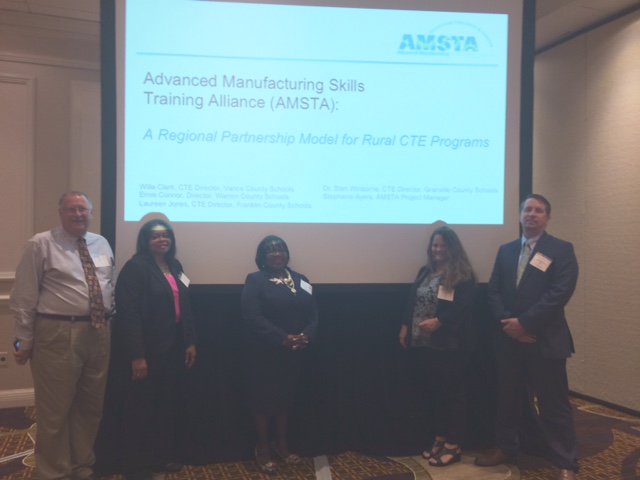 Advanced Manufacturing Skills Training Alliance Team Presents in Nashville, TN - E. Conner, W. Clark, L. Jones, S. Ayers, S. Winborne