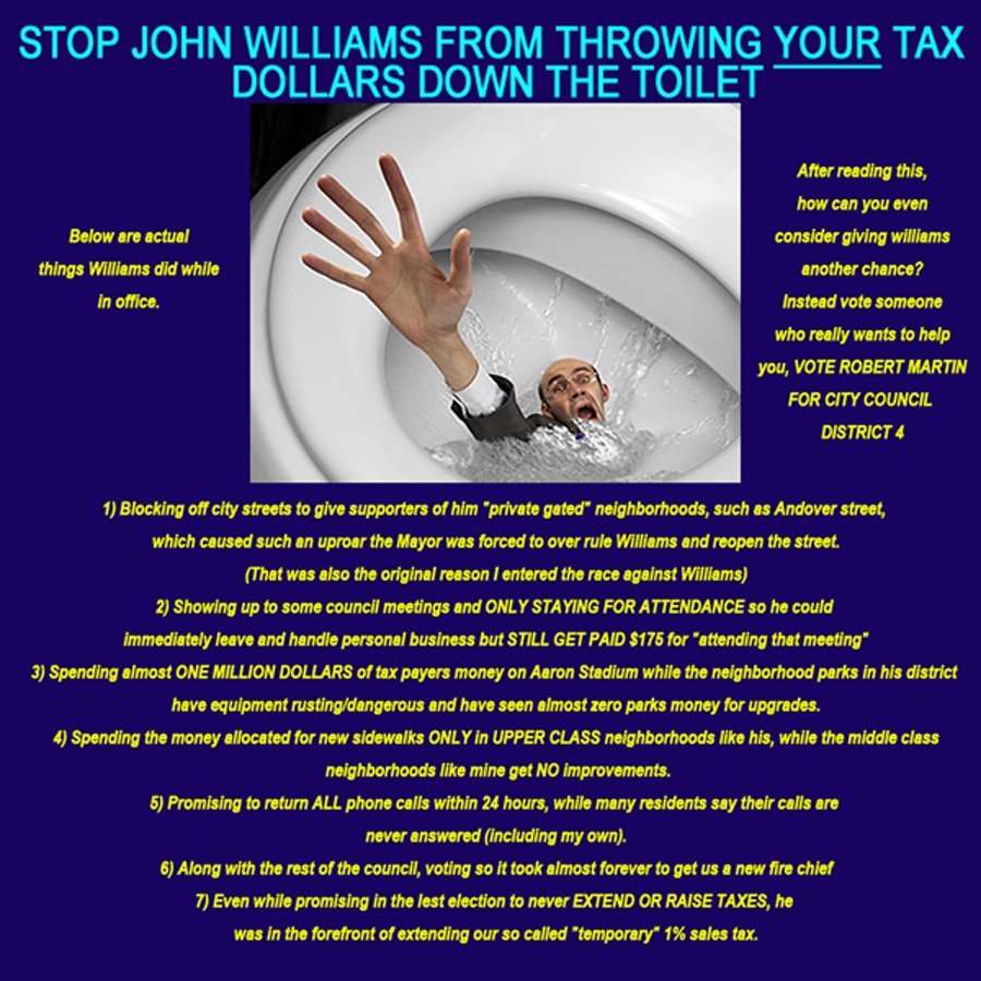Why an I running for city council and paying for it with my tiny retirement fund?  BECAUSE I GIVE A DAMN! I am endorsed by state liertarians
