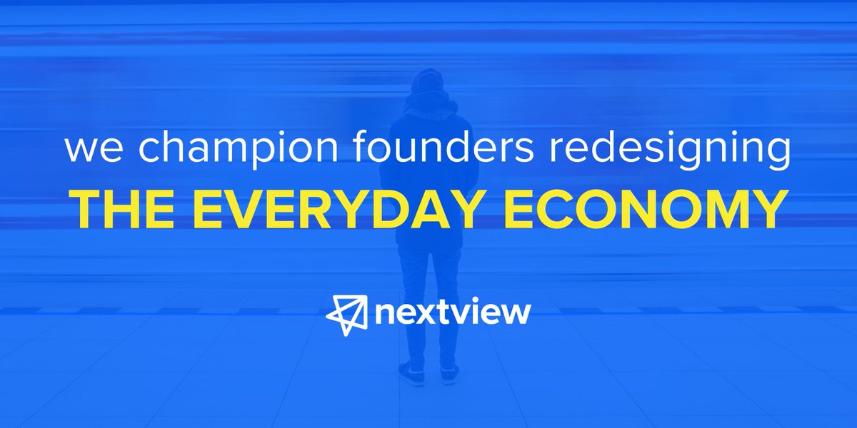The team at <a href="/NextViewVC/">NextView</a> is excited to announce our third fund to support founders redesigning the Everyday Economy nextviewventures.com/blog/everyday-…