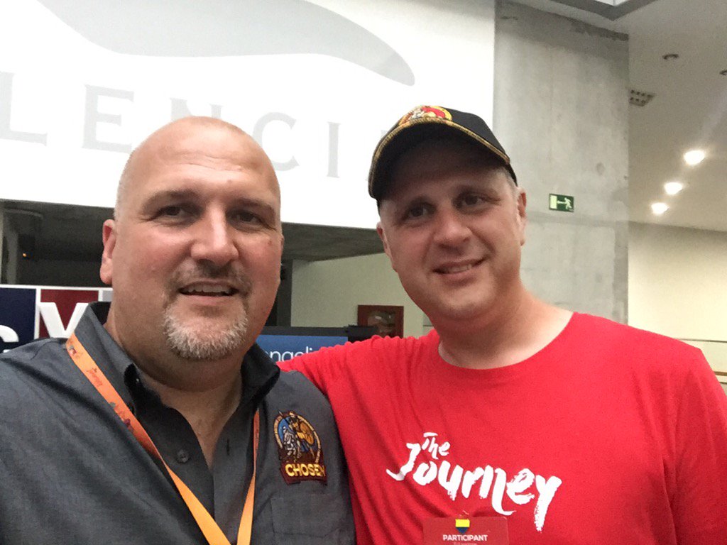 GerardoOudri's tweet photo. Youth Director from Romania visits the CYE booth. #AYC2017 https://t.co/nOHRq45cGt