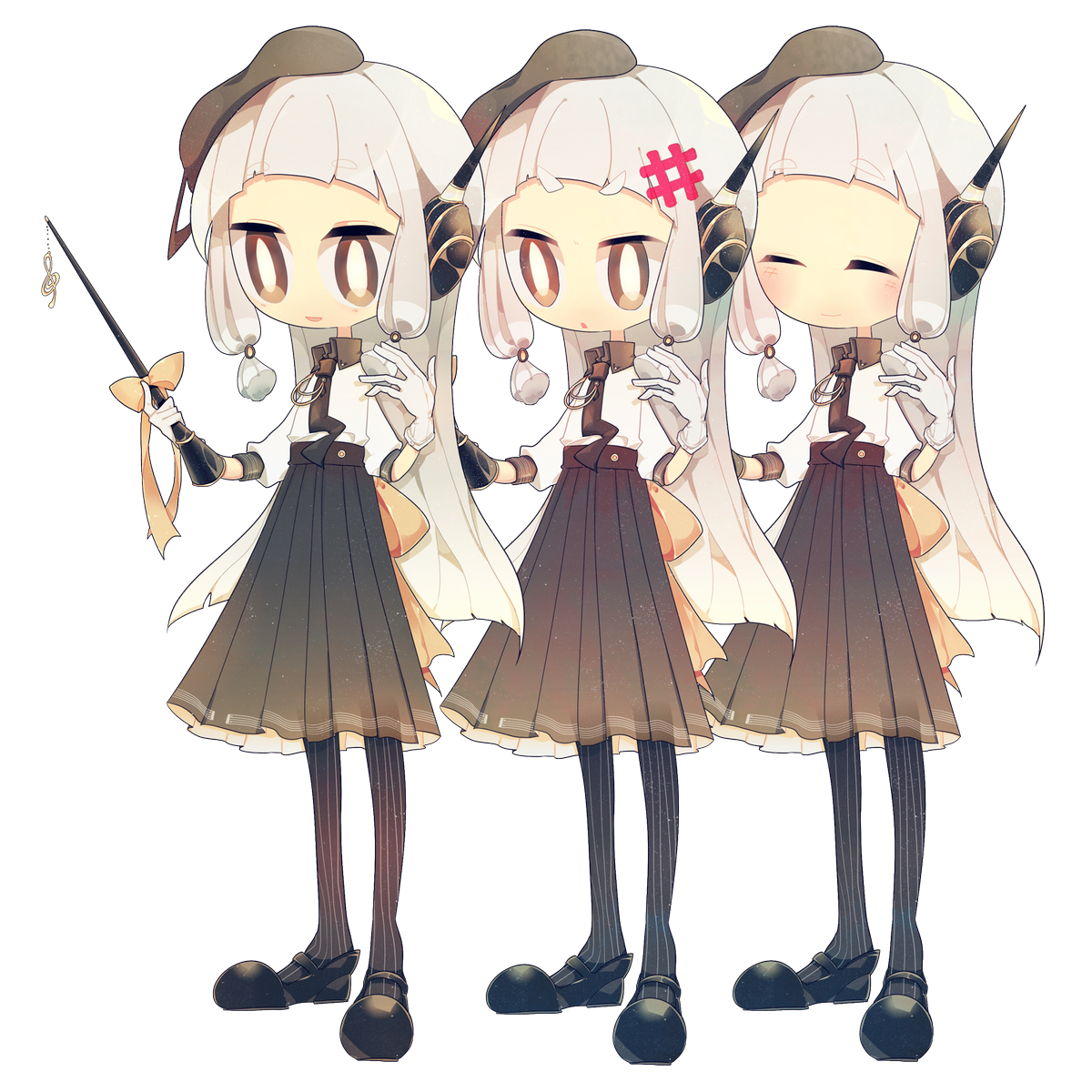 仕事で書いたキャラデザ立ち絵がかわいいなあ 眞田居間のイラスト