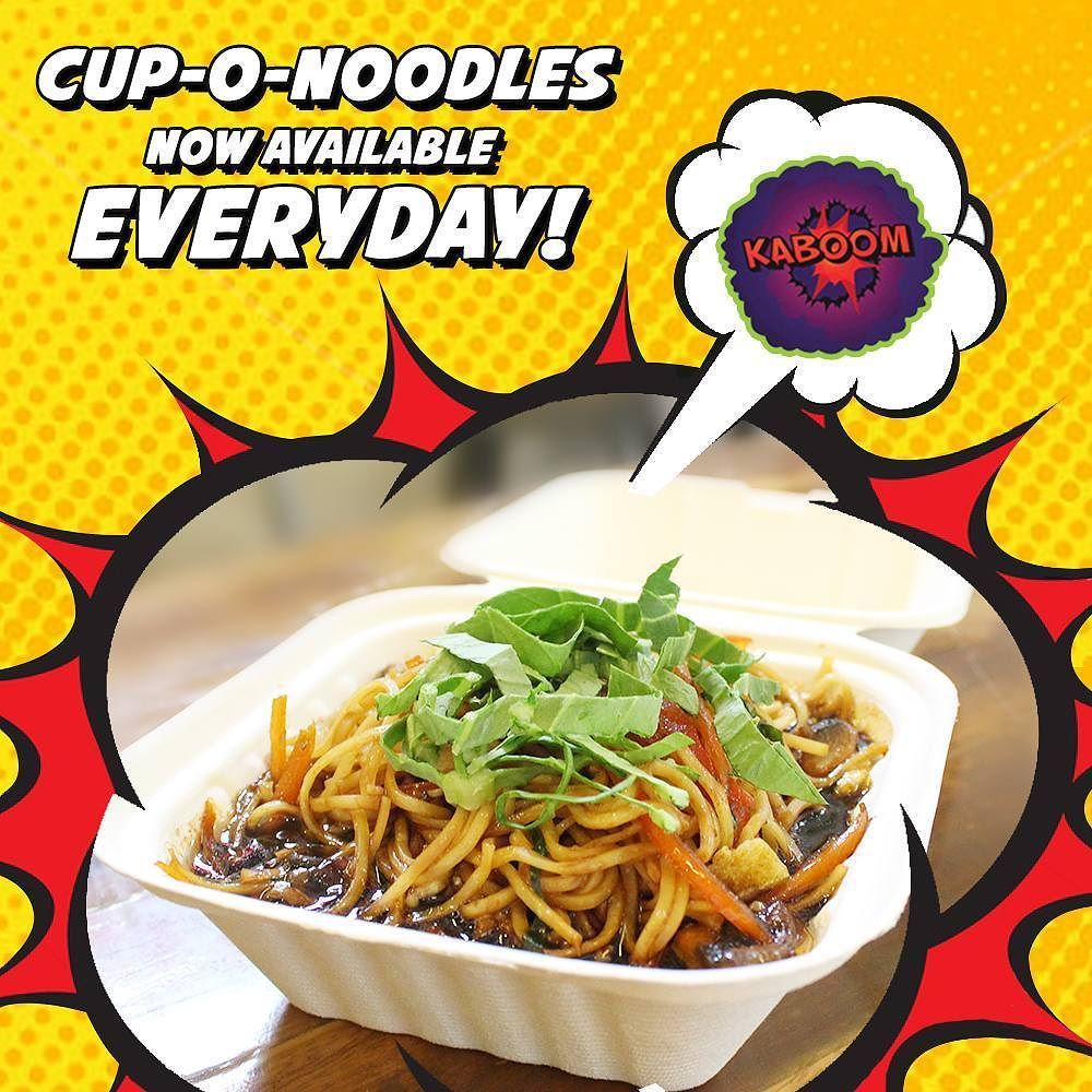 EatKaboom's tweet photo. Why wait for Chinese day when your all time favourite Cup-O-Noodles is now available every day at KABOOM.
#FunDine #FarmToFork #FarmFre… https://t.co/W47ng7JkNj