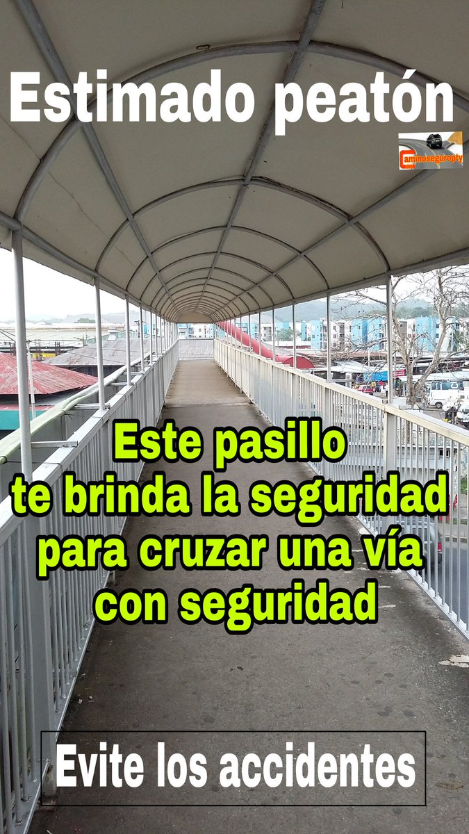 caminoseguropty's tweet photo. Estimado peatón, no se exponga al cruzar la vía; utilice los puentes peatonales. @TraficoCPanama @VOSTpanama @GAEDPanama @ElPeatonPTY https://t.co/qtTYxHdbMe