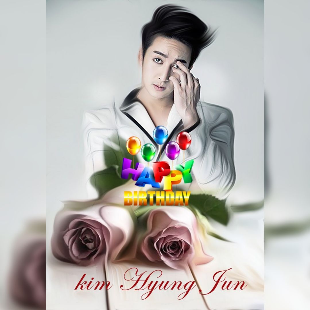 Nana1992R's tweet image. #happyHyungJunDay 🌹🎉
 Good luck #ST01
🎊💋 #happyBirthdaySS501Maknee