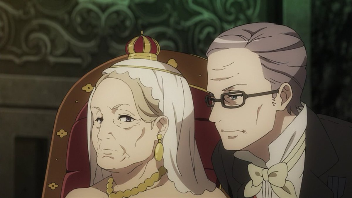 伊藤つくし プリンセス プリンシパル 4話 女王陛下とノルマンディー公 遂に陛下の登場 プリンセスの祖母 プリンセスの結婚 話はどうやらノルマンディー公の作戦の模様 もしかしたら プリンセスのスパイ疑惑を持っていて阻止させるための結婚話かも