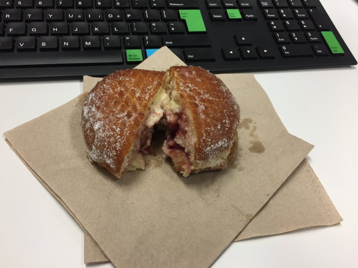 BrittNBS's tweet photo. And of course I managed to squeeze in a Pippin doughnut! 🐷😬 https://t.co/kRYcPa4D3O