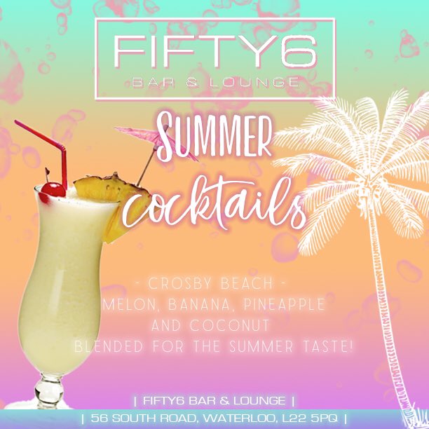FIFTY6Bar's tweet photo. Cocktails for days ππΌπ dive into summer with a special seasonal cocktail from #Fifty6 π€ΈπΌββοΈ https://t.co/NceJadLoNo